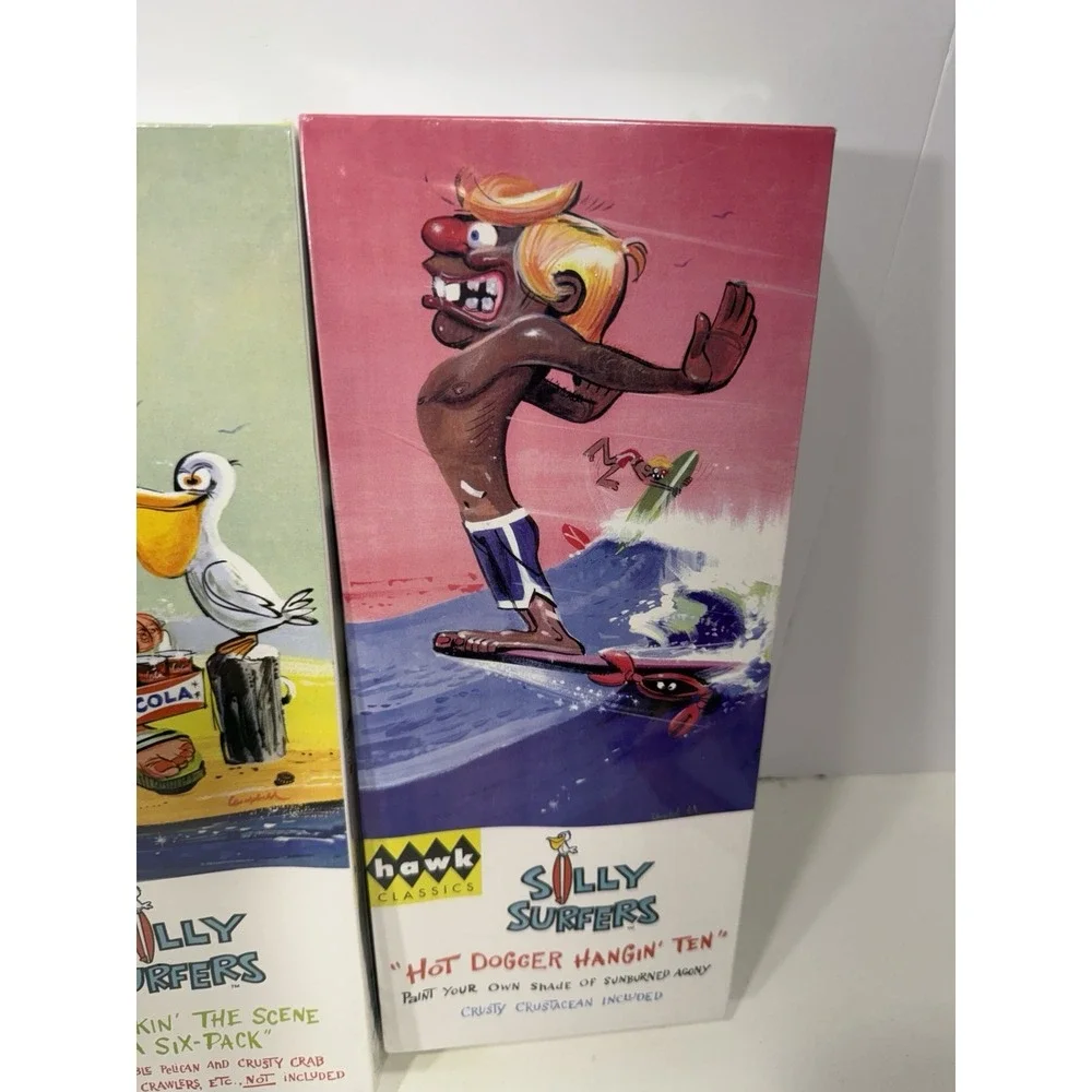 Hawk Classics Silly Surfers Complete Kits 2 Sealed Boxes 2 Open Box 4 Lot